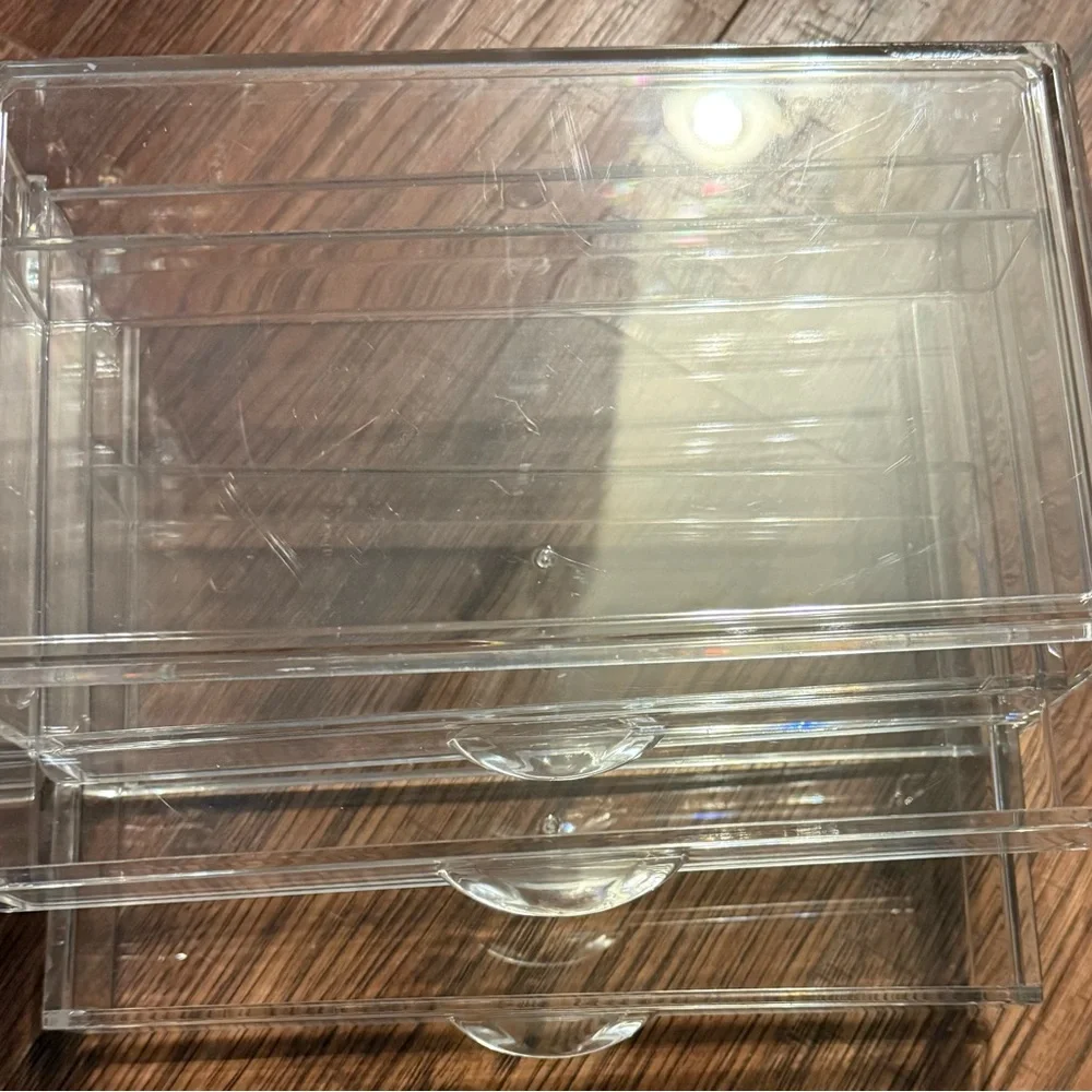 2 Clear Acrylic Storage Organizer.